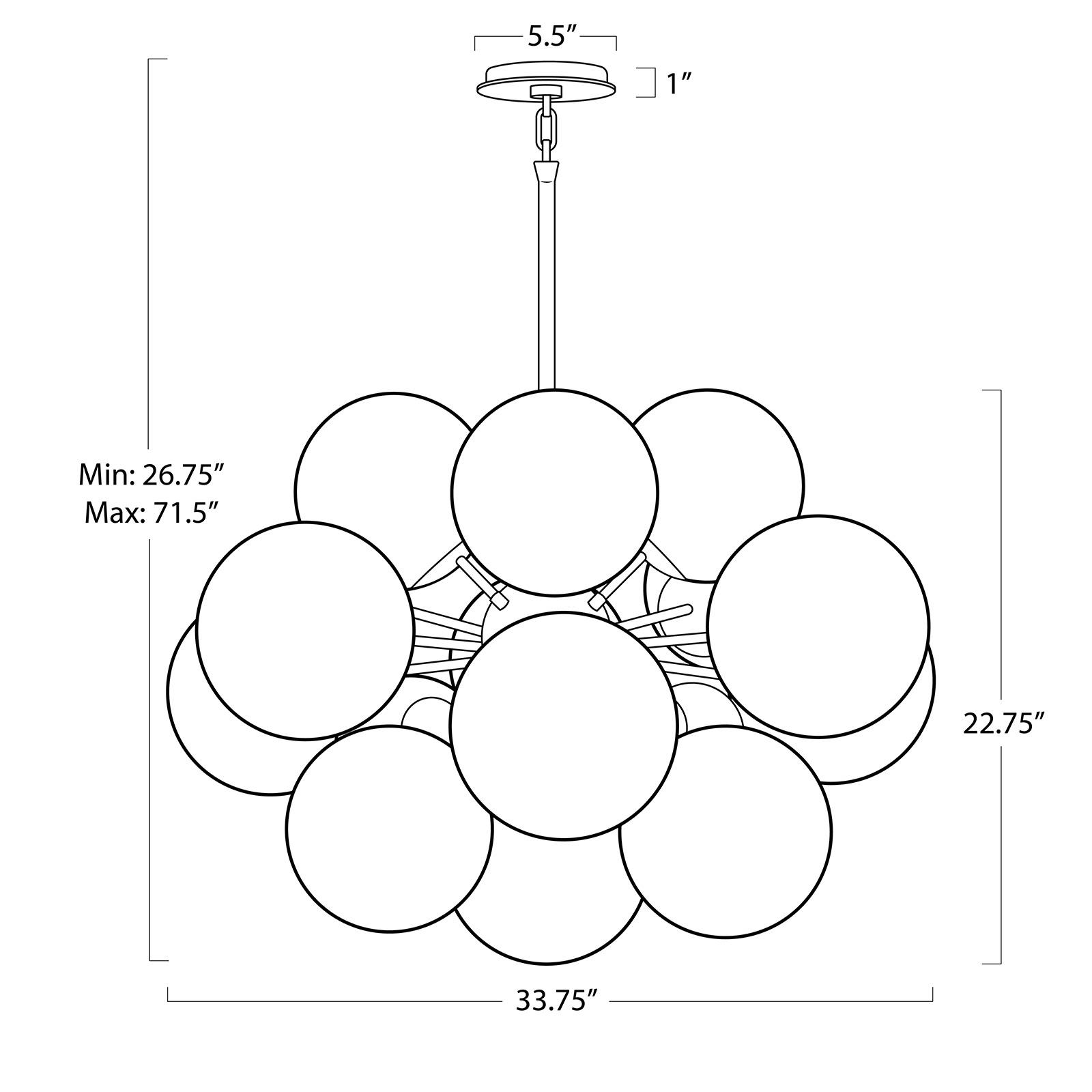 Shine Chandelier (Polished Nickel with Swirl Glass) | Regina